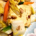 ぽんちゃんごはんだよ's cooksnap of when they made 白菜と豆腐の炒め物★.