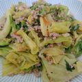 nomasa's cooksnap of when they made キャベツとひき肉のサラダ.