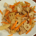 さのみー's cooksnap of when they made ♡蓮根と豚肉のきんぴら♡.