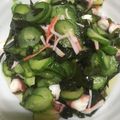 みなママのお弁当's cooksnap of when they made たこ きゅうり わかめの 酢の物.