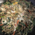 やまさんです☆'s cooksnap of when they made にらと挽肉の柳川風煮.