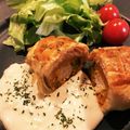 Riku's cooksnap of when they made ささみとかぼちゃのパイ包み.