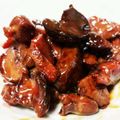ちみっこっ's cooksnap of when they made 歯ごたえ楽しい♪砂肝と鶏レバーの甘辛煮.