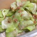 花どんこ's cooksnap of when they made ハヤトウリ！やみつき梅肉和え！.