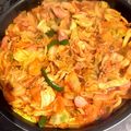 mahalo325's cooksnap of when they made うまっっ！あとひく韓国風ピリ辛チキン炒め.