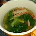 maimama12's cooksnap of when they made カニかま入りレタススープ.