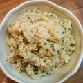 わぞう's cooksnap of when they made ニンジン葉とツナ缶で炊き込み御飯.