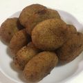 papikun's cooksnap of when they made ✿秘密入り♡さつまいもコロッケ✿.