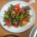 耳たぶ2号's cooksnap of when they made ちゃちゃっと☆牛肉とﾌﾞﾛｯｺﾘｰ炒め.