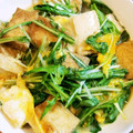 こうき母's cooksnap of when they made シャキシャキ水菜と厚揚げの卵とじ.