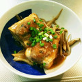 ゆりYO船長's cooksnap of when they made 厚揚げの肉詰め　出汁の効いたとろ～りあん.