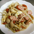プーまま☆'s cooksnap of when they made 【話題入り】簡単！もやしとしめじの卵とじ.