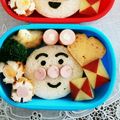 こともみ's cooksnap of when they made キャラ弁に！飾りりんご.