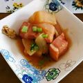 ✿かなぱん✿'s cooksnap of when they made 大根とベーコンの煮物.