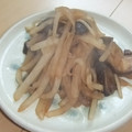 きらり流れ星's cooksnap of when they made 大根としいたけのきんぴら.