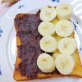 みっちゃん❇️68's cooksnap of when they made あんことバナナの甘〜いトースト♪.