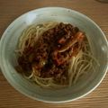 七絵 山川's cooksnap of when they made 簡単☆ミートソーススパゲッティ.