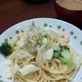 クック39KCTR☆'s cooksnap of when they made 牛乳でさっぱり❤️魚介のクリームパスタ.