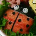 ぽん吉っつあん's cooksnap of when they made てんとう虫☆キャラ弁.