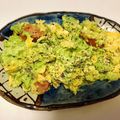 knyac's cooksnap of when they made 見て♪見て♪アボカドとソーセージの炒め.