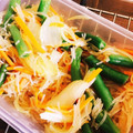 yuki620119's cooksnap of when they made 春雨と人参といんげんの炒め物.