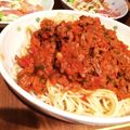 すみれの's cooksnap of when they made イノシシ肉のラグーパスタ(ボロネーゼ)☆.