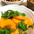 くーみんぐ's cooksnap of when they made 春菊と柿のオリーブオイルドレッシング❀.