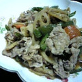 ranmao☆'s cooksnap of when they made ∞蓮根と豚こま肉のＷゴマきんぴら∞.