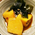 bigflowers's cooksnap of when they made さつま芋とワカメの炒め煮〜お弁当にも♡.