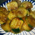 結空＠ゆいあ's cooksnap of when they made 簡単なのに旨し♡ズッキーニの甘辛炒め.