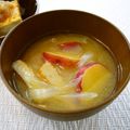 runa10's cooksnap of when they made Wさつま★甘めのお味噌汁.