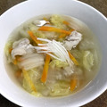蒼の雫sp's cooksnap of when they made 豚肉と白菜のほっこりしょうがスープ.