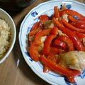apiﾏﾏ's cooksnap of when they made 鶏肉＆パプリカの超簡単♡マスタード炒め♪.