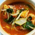 さっちぃーcook's cooksnap of when they made 寄せ鍋スープが大変身！絶品トマト鍋.