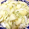 spring327's cooksnap of when they made マヨと塩胡椒だけ♪白菜と林檎のサラダ.