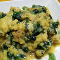 アズキナ's cooksnap of when they made 定番【ほうれん草と干しエビの卵とじ】.