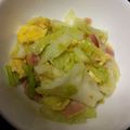 Yuko384's cooksnap of when they made キャベツとベーコンのマヨ炒め★.