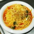 miyu29's cooksnap of when they made トマトケチャップでスープパスタ♡.