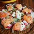 taira1103's cooksnap of when they made 簡単で豪華♪タコとサーモンのカルパッチョ.