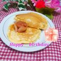 めみたん☆'s cooksnap of when they made りんごの皮で☆しっとりパンケーキ.