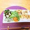 komutatata's cooksnap of when they made ほうれん草のお浸し☆海苔クリチ桜海老和え.