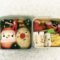小帆ちゃんママ's cooksnap of when they made 俵おむすびサンタさんクリスマスのお弁当♪.