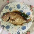 クック1FX93J☆'s cooksnap of when they made フライパンで簡単！能登の鯛の甘辛煮付け.