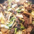SpringMm's cooksnap of when they made 牛肉と白菜のすき焼き風炒め.