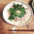 さくらバス's cooksnap of when they made パクチーごまだれうどん.