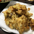 クックHGIE1W☆'s cooksnap of when they made うちの定番！さつま芋と桜エビのかき揚げ♪.