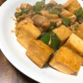 そらつづり's cooksnap of when they made ☆厚揚げ・鶏肉・ピーマンの甘味噌炒め☆.