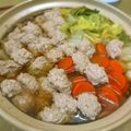 wooperk's cooksnap of when they made ☆力士直伝!?ちゃんこの肉だんご☆.