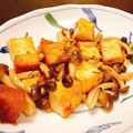 ☆糖質減らしてます☆'s cooksnap of when they made 厚揚げとしめじの甘酢梅干し炒め♪.