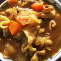 yomoaya's cooksnap of when they made 再現！？若○屋の絶品カレーうどん.